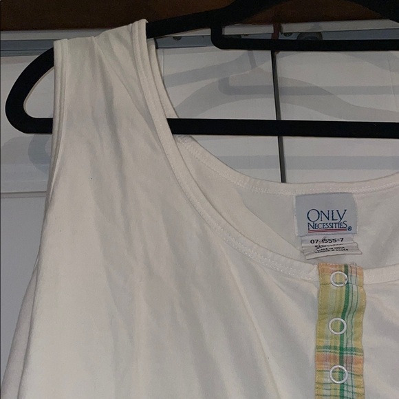 ONLY Cream Sleeveless Tank Top Soft Fabric - Picture 3 of 6